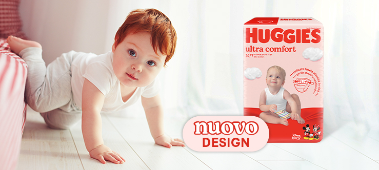 Huggies + pannolino+ ultra comfort + anti mucchio+ libertà di movimento