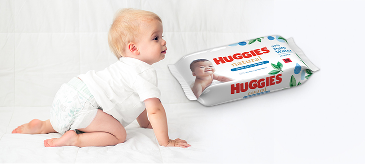 Huggies+ fibre naturali + natural care + soffici+ morbide+ pure extra care